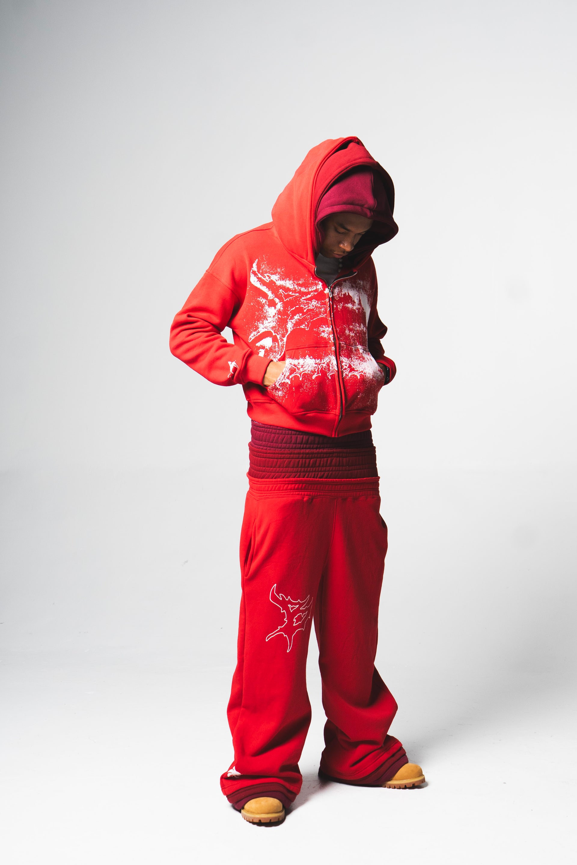 RED "TRIPLE" SWEATSUIT