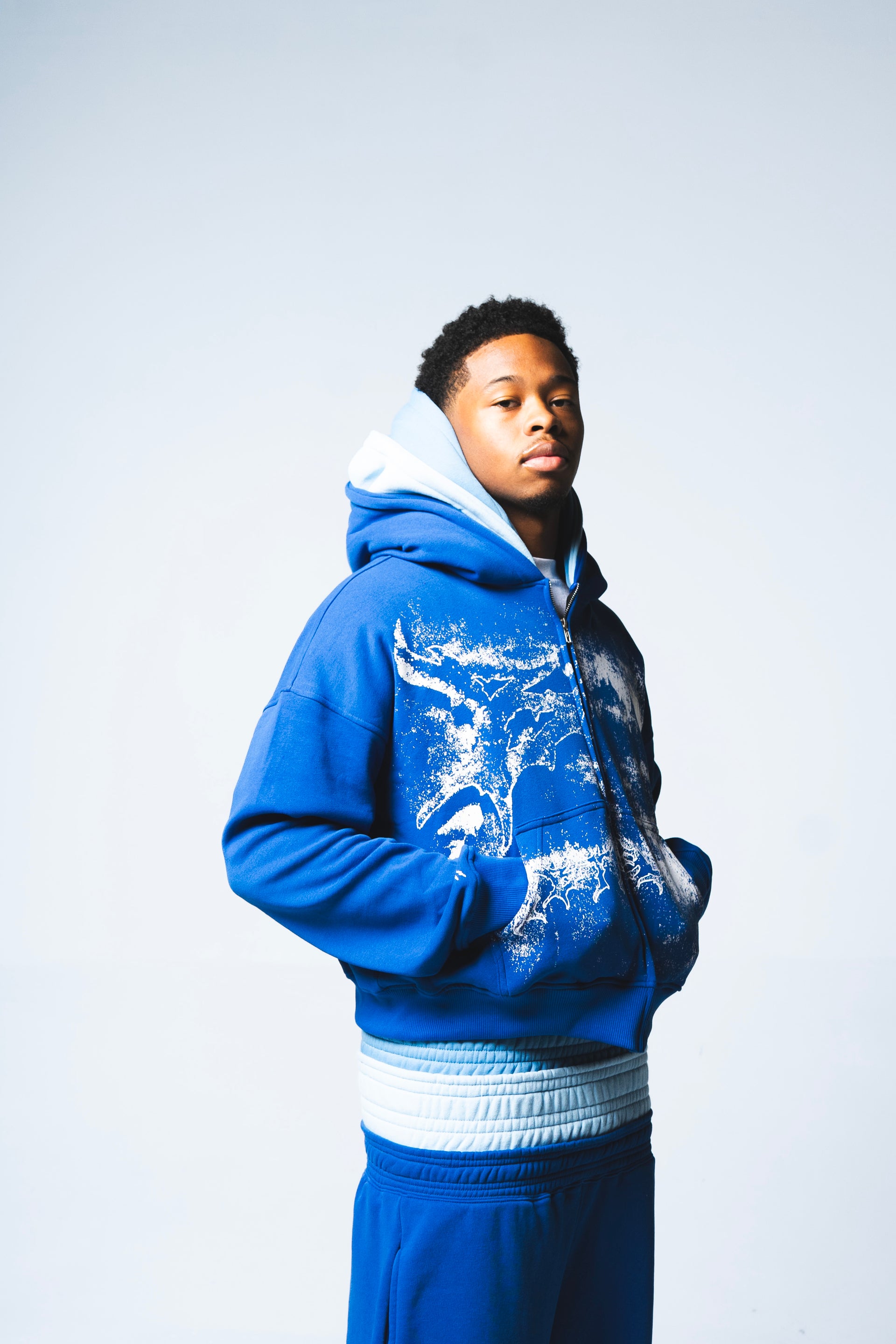 BLUE "TRIPLE" SWEATSUIT